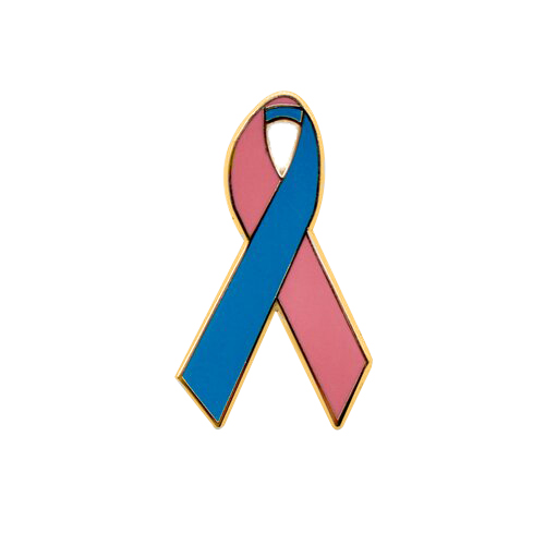 Pink and Teal Awareness Ribbons